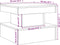 vidaXL - Salontafel - met - LED-verlichting - 50x50x40 - cm - bruin - eikenkleur