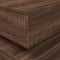 vidaXL - Salontafel - met - LED-verlichting - 50x50x40 - cm - bruin - eikenkleur