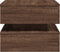 vidaXL - Salontafel - met - LED-verlichting - 50x50x40 - cm - bruin - eikenkleur