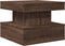 vidaXL - Salontafel - met - LED-verlichting - 50x50x40 - cm - bruin - eikenkleur