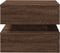 vidaXL - Salontafel - met - LED-verlichting - 50x50x40 - cm - bruin - eikenkleur