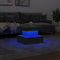 vidaXL - Salontafel - met - LED-verlichting - 50x50x40 - cm - grijs - sonoma - eiken