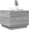 vidaXL - Salontafel - met - LED-verlichting - 50x50x40 - cm - grijs - sonoma - eiken