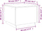 vidaXL - Salontafel - met - LED-verlichting - 50x50x40 - cm - sonoma - eiken
