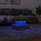 vidaXL - Salontafel - met - LED-verlichting - 50x50x40 - cm - sonoma - eiken