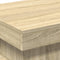vidaXL - Salontafel - met - LED-verlichting - 50x50x40 - cm - sonoma - eiken