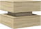 vidaXL - Salontafel - met - LED-verlichting - 50x50x40 - cm - sonoma - eiken
