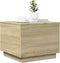 vidaXL - Salontafel - met - LED-verlichting - 50x50x40 - cm - sonoma - eiken