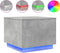 vidaXL - Salontafel - met - LED-verlichting - 50x50x40 - cm - betongrijs