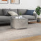 vidaXL - Salontafel - met - LED-verlichting - 50x50x40 - cm - betongrijs