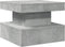 vidaXL - Salontafel - met - LED-verlichting - 50x50x40 - cm - betongrijs