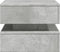 vidaXL - Salontafel - met - LED-verlichting - 50x50x40 - cm - betongrijs