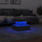 vidaXL - Salontafel - met - LED-verlichting - 50x50x40 - cm - betongrijs