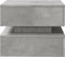 vidaXL - Salontafel - met - LED-verlichting - 50x50x40 - cm - betongrijs