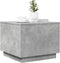 vidaXL - Salontafel - met - LED-verlichting - 50x50x40 - cm - betongrijs