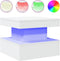 vidaXL - Salontafel - met - LED-verlichting - 50x50x40 - cm - wit