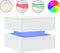 vidaXL - Salontafel - met - LED-verlichting - 50x50x40 - cm - wit