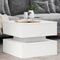 vidaXL - Salontafel - met - LED-verlichting - 50x50x40 - cm - wit
