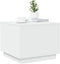 vidaXL - Salontafel - met - LED-verlichting - 50x50x40 - cm - wit