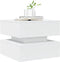 vidaXL - Salontafel - met - LED-verlichting - 50x50x40 - cm - wit