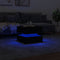vidaXL - Salontafel - met - LED-verlichting - 50x50x40 - cm - zwart