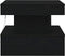 vidaXL - Salontafel - met - LED-verlichting - 50x50x40 - cm - zwart - eikenkleurig
