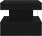 vidaXL - Salontafel - met - LED-verlichting - 50x50x40 - cm - zwart - eikenkleurig