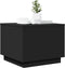vidaXL - Salontafel - met - LED-verlichting - 50x50x40 - cm - zwart
