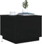 vidaXL - Salontafel - met - LED-verlichting - 50x50x40 - cm - zwart - eikenkleurig