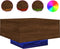 vidaXL - Salontafel - met - LED-verlichting - 55x55x31 - cm - bruin - eikenkleur