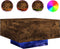 vidaXL - Salontafel - met - LED-verlichting - 55x55x31 - cm - gerookt - eikenkleurig