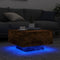 vidaXL - Salontafel - met - LED-verlichting - 55x55x31 - cm - gerookt - eikenkleurig