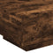 vidaXL - Salontafel - met - LED-verlichting - 55x55x31 - cm - gerookt - eikenkleurig