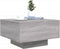 vidaXL - Salontafel - met - LED-verlichting - 55x55x31 - cm - grijs - sonoma - eiken