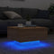 vidaXL - Salontafel - met - LED-verlichting - 55x55x31 - cm - sonoma - eikenkleurig