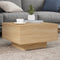 vidaXL - Salontafel - met - LED-verlichting - 55x55x31 - cm - sonoma - eikenkleurig