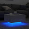 vidaXL - Salontafel - met - LED-verlichting - 55x55x31 - cm - wit