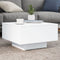 vidaXL - Salontafel - met - LED-verlichting - 55x55x31 - cm - wit