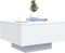 vidaXL - Salontafel - met - LED-verlichting - 55x55x31 - cm - wit