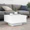 vidaXL - Salontafel - met - LED-verlichting - 55x55x31 - cm - wit