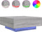 vidaXL - Salontafel - met - LED-verlichting - 80x80x31 - cm - grijs - sonoma - eiken