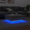 vidaXL - Salontafel - met - LED-verlichting - 80x80x31 - cm - grijs - sonoma - eiken