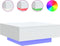 vidaXL - Salontafel - met - LED-verlichting - 80x80x31 - cm - wit