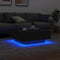 vidaXL - Salontafel - met - LED-verlichting - 80x80x31 - cm - zwarty