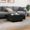 vidaXL - Salontafel - met - LED-verlichting - 80x80x31 - cm - zwarty