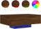 vidaXL - Salontafel - met - LED-verlichting - 85x55x31 - cm - bruin - eikenkleur