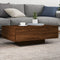 vidaXL - Salontafel - met - LED-verlichting - 85x55x31 - cm - bruin - eikenkleur