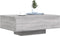 vidaXL - Salontafel - met - LED-verlichting - 85x55x31 - cm - grijs - sonoma - eiken