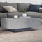 vidaXL - Salontafel - met - LED-verlichting - 85x55x31 - cm - betongrijs
