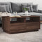 vidaXL - Salontafel - met - LED-verlichting - 90x49x40 - cm - bruin - eikenkleur